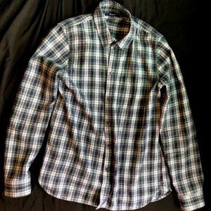 Madewell Women's Oversized Classic Ex Boyfriend Flannel Plaid Shirt